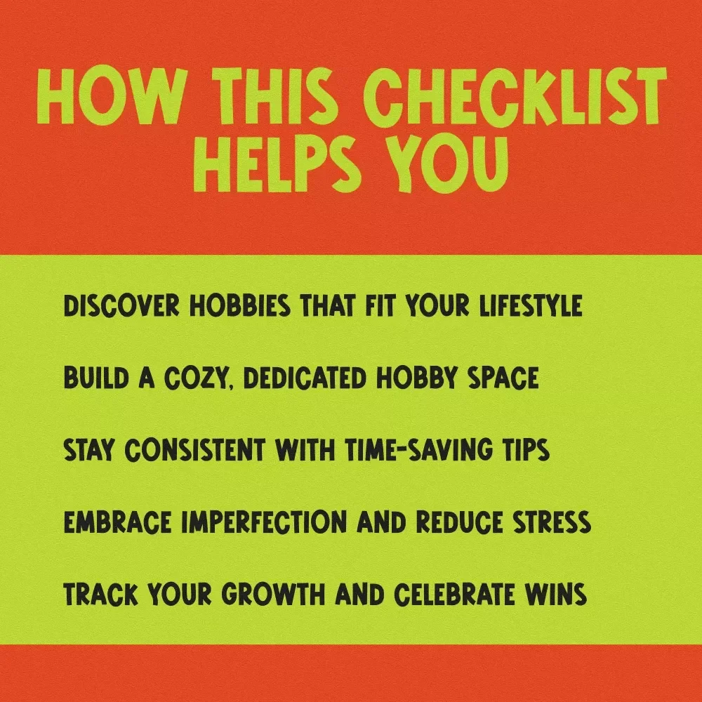 Relax & Recharge: Your Ultimate Relaxing Hobbies Checklist – Digital Download for Self-Care, Mindfulness, and Relaxing Hobbies Exploration