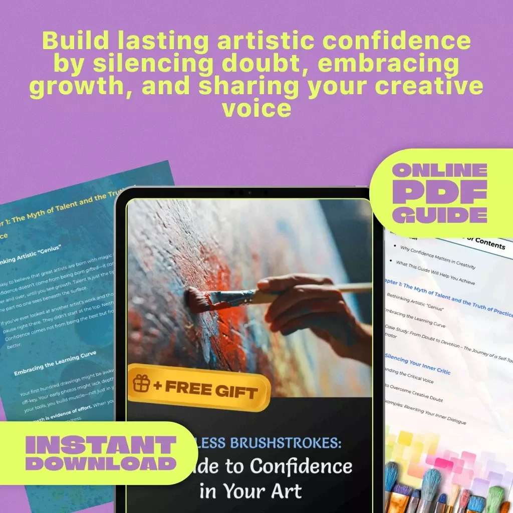 Fearless Brushstrokes: A Guide to Confidence in Your Art | How to Be Confident in Your Art | Artist Confidence Guide | Self-Doubt to Creative Freedom