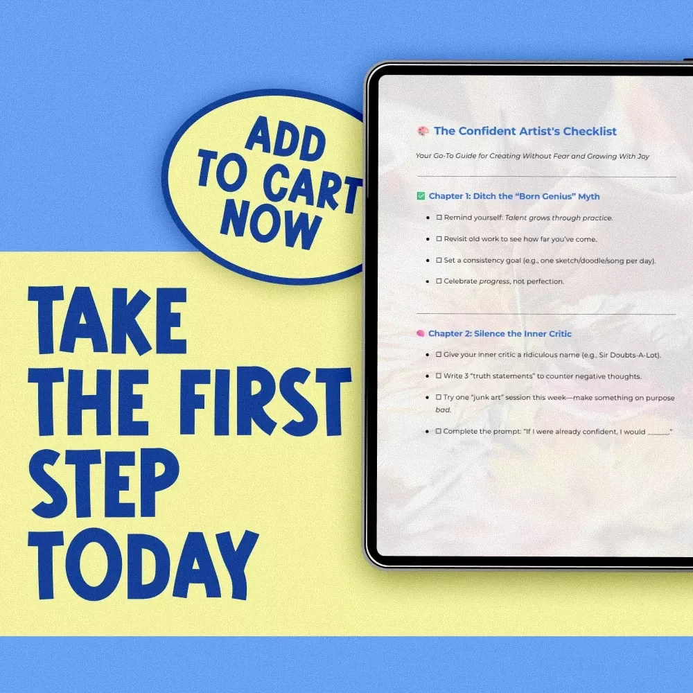 The Confident Artist's Checklist – Digital Download | How to Be Confident in Your Art | Self-Assurance Guide for Creatives