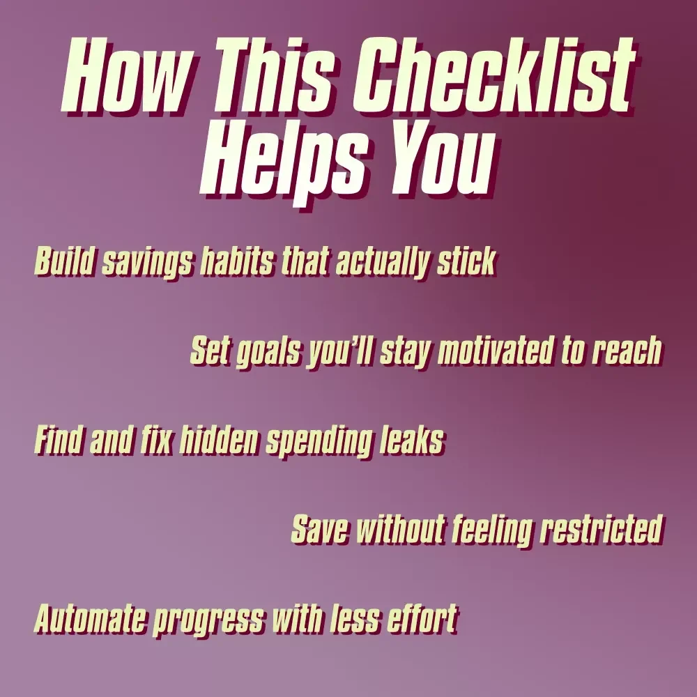 Money Moves Checklist: 21 Steps to Start Saving Like a Pro in Your 20s (and Beyond) | Budget Checklist, Digital Download, How to Start Saving Money Guide
