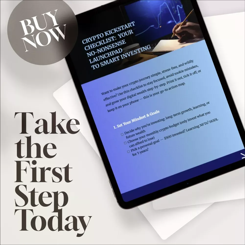 Crypto Kickstart Checklist: Your No-Nonsense Launchpad to Smart Investing – Beginner Crypto Investing Guide – Digital Download