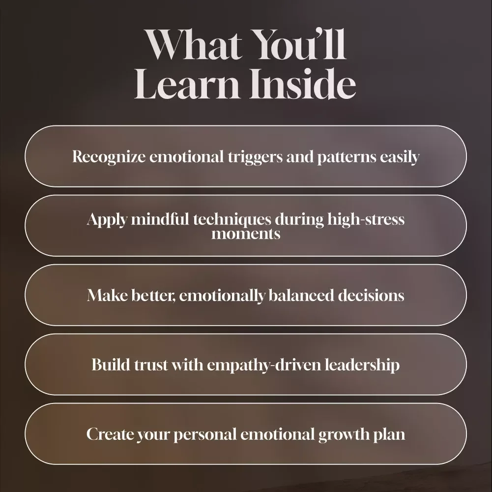 Emotional Mastery in Leadership: Leading with Clarity, Confidence, and Compassion | eBook Guide for Managing Emotions in Leadership, Emotional Intelligence for Leaders