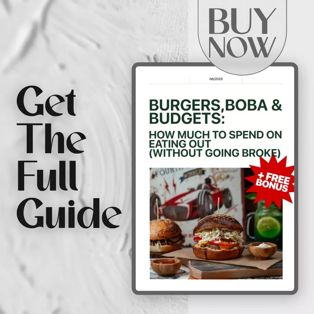 Burgers, Boba & Budgets: How Much to Spend on Eating Out (Without Going Broke) – Digital Guide on How Much to Budget for Eating Out
