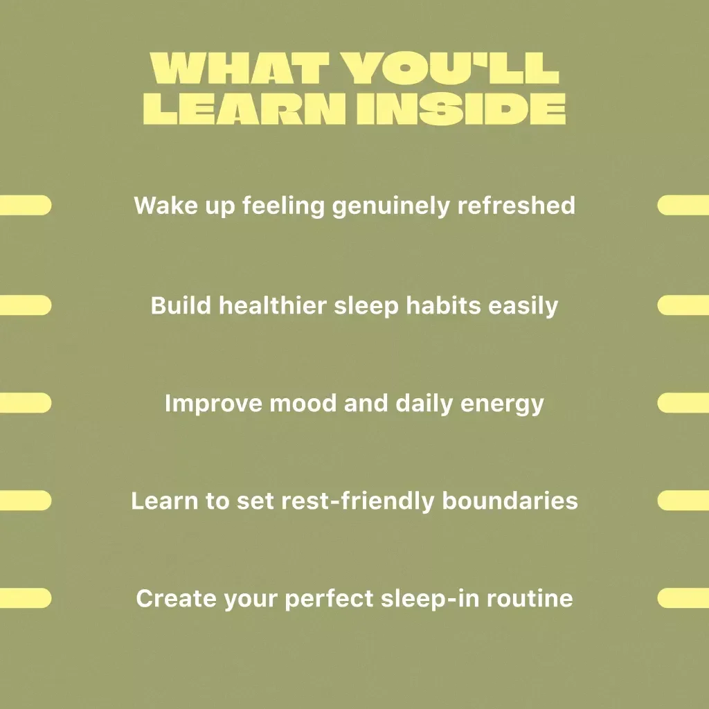 How to Master the Art of Sleeping In | Digital Guide to Sleep Better, Reset Routines & Wake Refreshed | How to Sleep In PDF