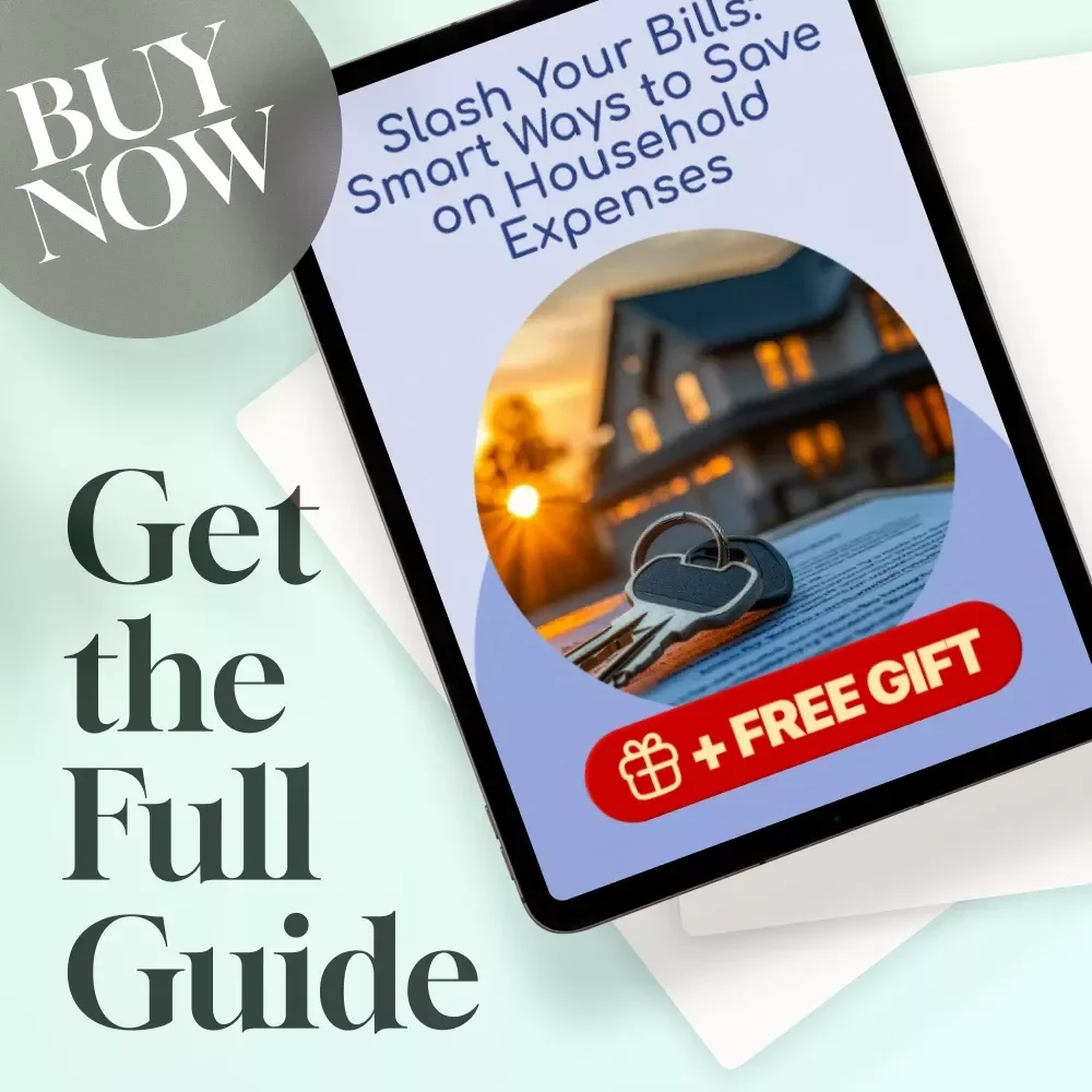Slash Your Bills: Smart Ways to Save on Household Expenses | Budget Guide | Digital Download for Saving on Household Expenses