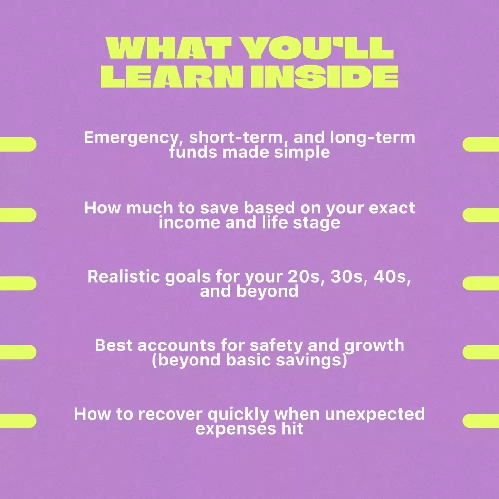 Stacked & Secure: How Much You Really Need in Savings (At Any Stage in Life) – Digital Guide on How Much to Save for Financial Freedom