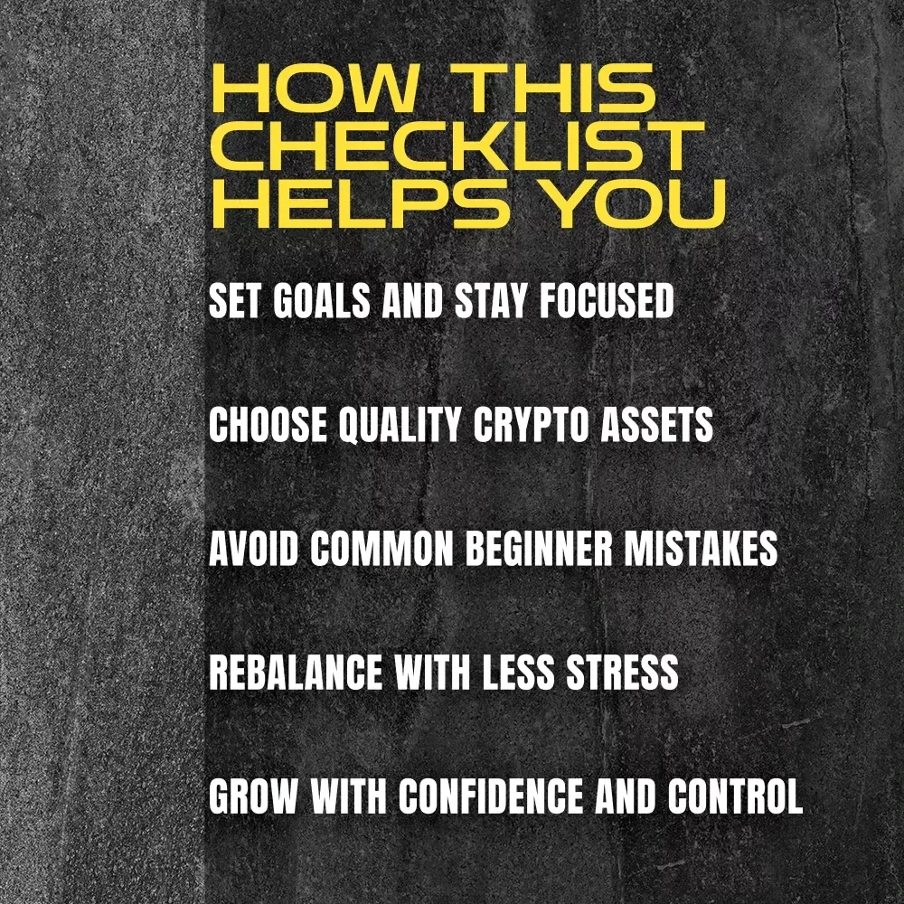 The Smart Crypto Portfolio Checklist: Your No-Nonsense Roadmap to Wealth Building | Digital Download | Crypto Portfolio Strategy Guide for Beginners & Investors