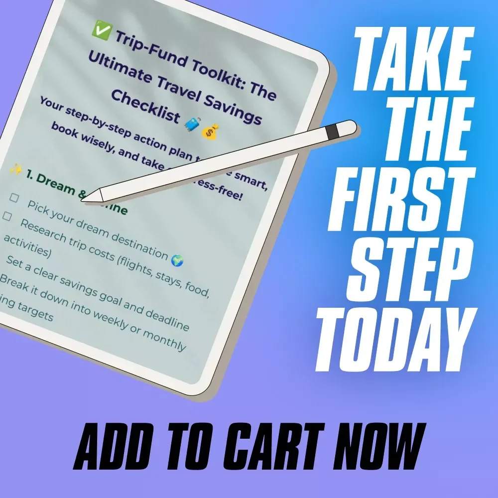 Trip-Fund Toolkit: The Ultimate Travel Savings Checklist | Budget Planner, How to Save for a Trip, Vacation Fund Digital Download