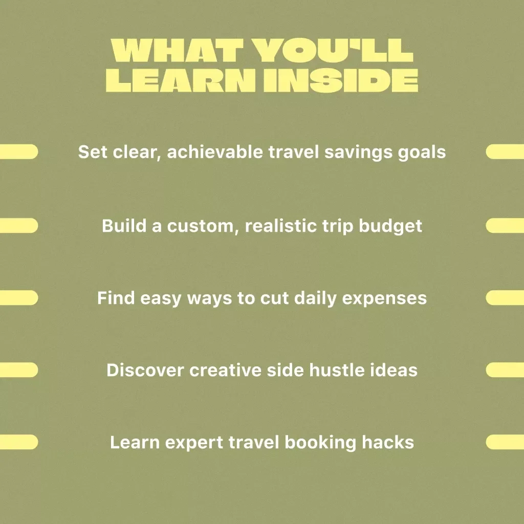 Passport to Savings: How to Fund Your Dream Trip Without Going Broke – Budget Travel Guide | How to Save for a Trip eBook | Travel Savings Checklist