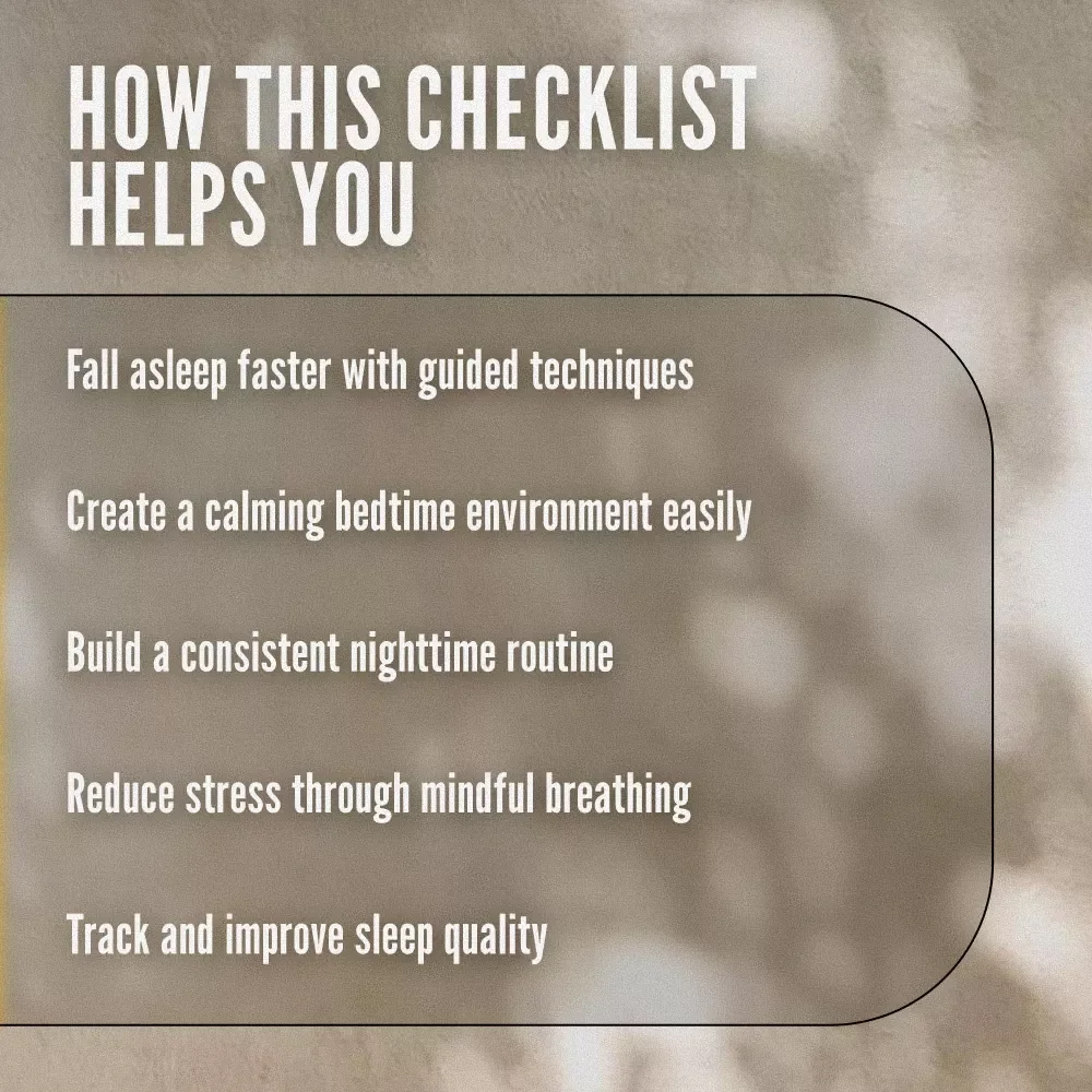 Sleep Meditation Success Checklist: 50 Steps to Blissful Nights | Best Sleep Meditation Digital Download for Peaceful Rest & Relaxation