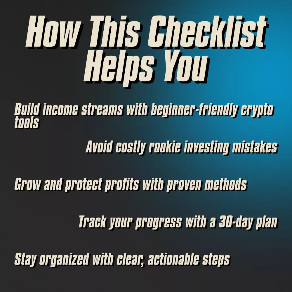 The Ultimate Passive Crypto Income Checklist: Your No-Stress, Wealth-Building To-Do List | Passive Income with Crypto Guide | Digital Download