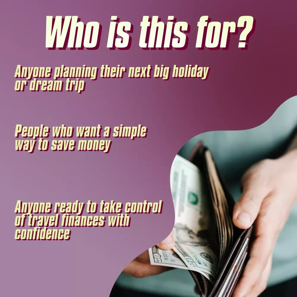 Holiday Dream Fund: Your Ultimate Savings Checklist | Best Way to Save Money for a Holiday | Travel Budget Planner Digital Download
