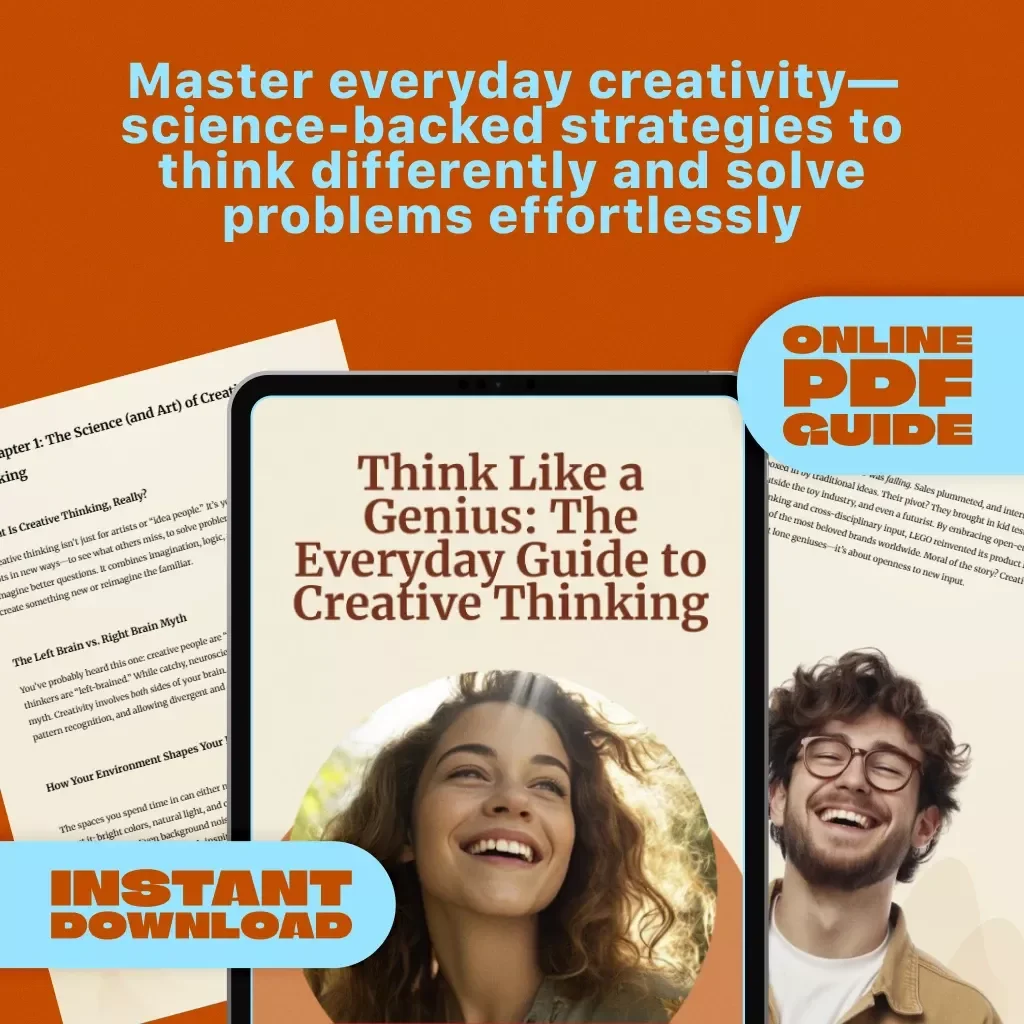 Think Like a Genius: The Everyday Guide to Creative Thinking – Digital Download | How to Creative Thinking, Problem-Solving, Innovation Workbook