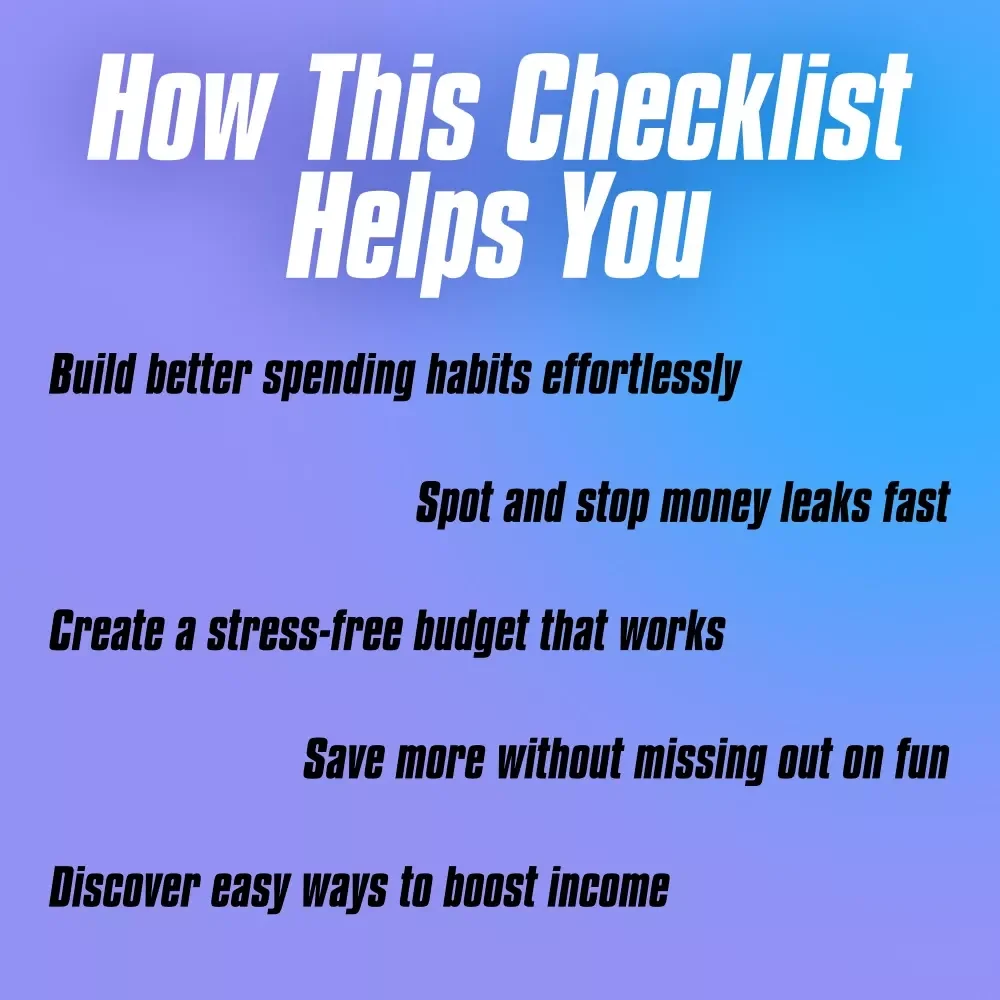 Smart Cash Moves: Your Ultimate Student Money-Saving Checklist | Budgeting & How to Save Money Tips for Students | Digital Download