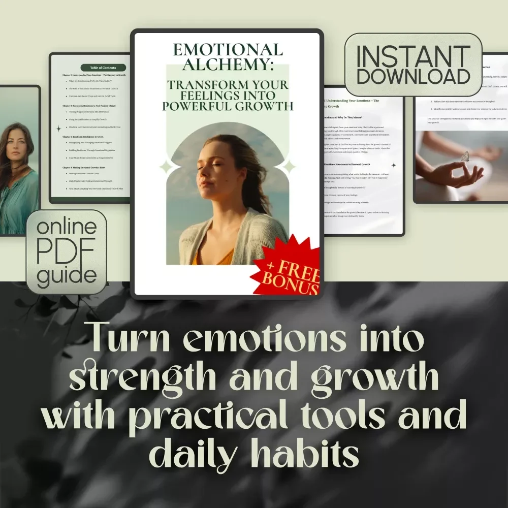 Emotional Alchemy: Transform Your Feelings into Powerful Growth | Digital Guide on How to Use Your Emotions to Grow | Self-Improvement eBook