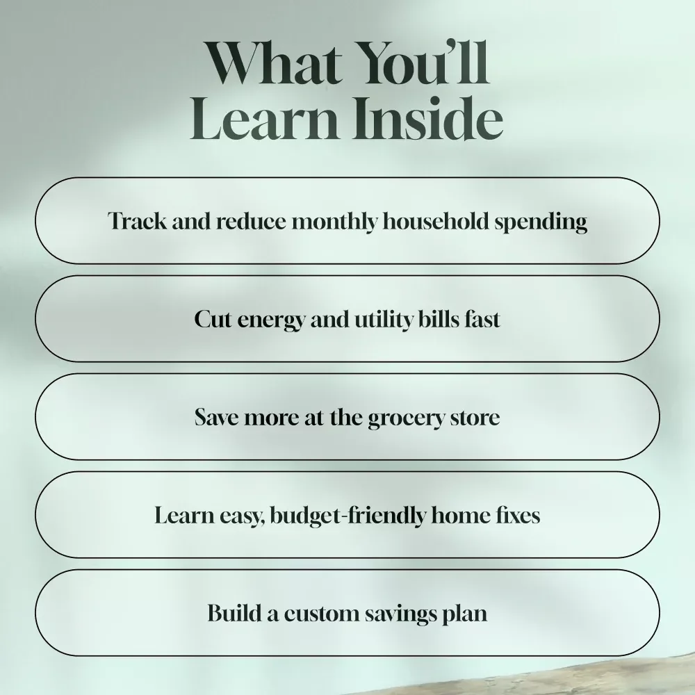 Slash Your Bills: Smart Ways to Save on Household Expenses | Budget Guide | Digital Download for Saving on Household Expenses