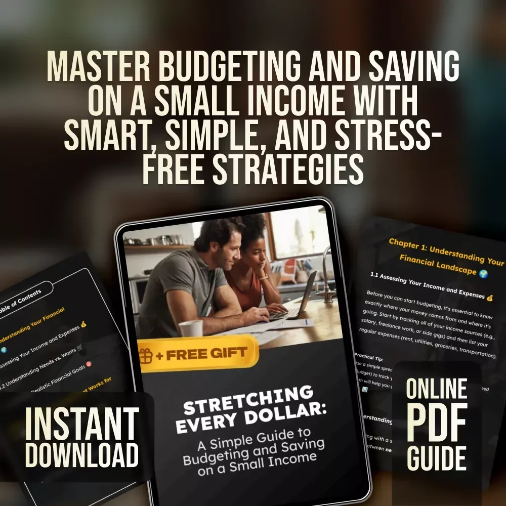 Stretching Every Dollar: A Simple Guide to Budgeting and Saving on a Small Income | Budget Planner PDF | How to Budget and Save Money on a Small Income