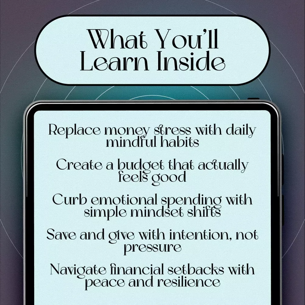 Money Mindfulness: Mastering Your Finances with Calm, Clarity & Confidence | Money Mindfulness eBook | Digital Download Budget Guide