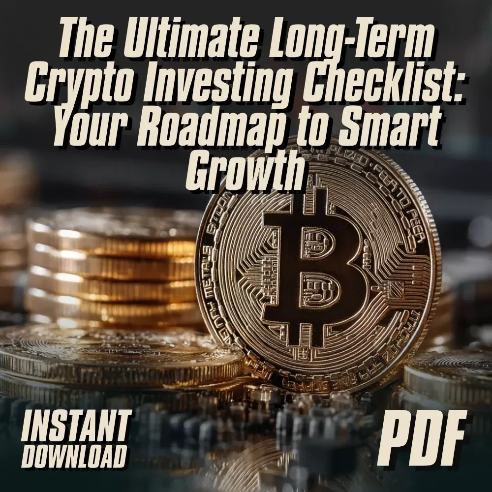 The Ultimate Long-Term Crypto Investing Checklist: Your Roadmap to Smart Growth | Digital Download | Long-Term Crypto Investments Guide for Beginners & Savvy Investors