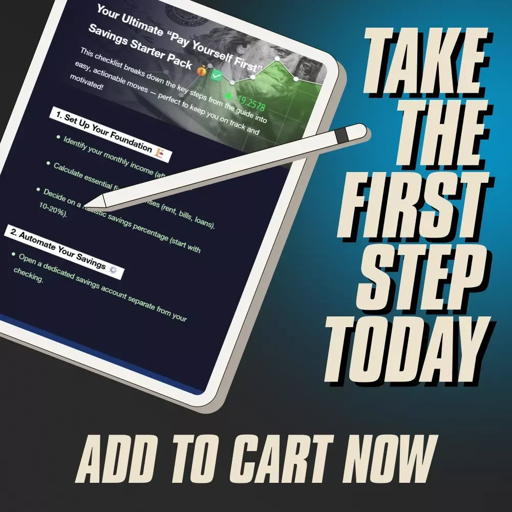 Your Ultimate “Pay Yourself First” Savings Starter Pack – Digital Checklist for Budgeting, Automate Savings & Grow Your Money
