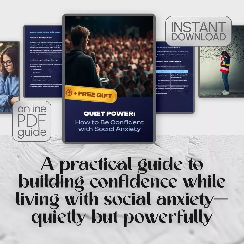 Quiet Power: How to Be Confident with Social Anxiety – Digital Guide for Building Self-Belief & Overcoming Social Struggles