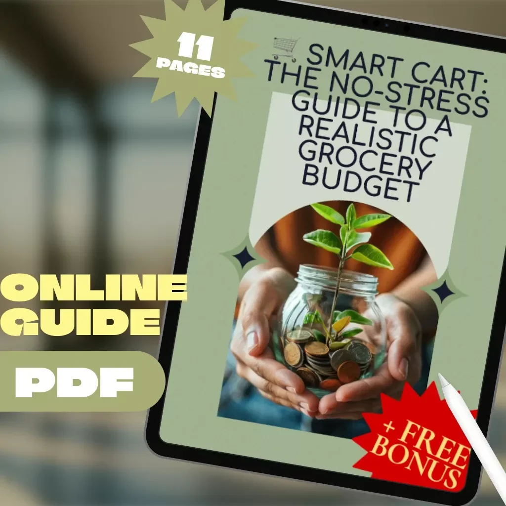 Smart Cart: The No-Stress Guide to a Realistic Grocery Budget | Budget Meal Planning eBook | Digital Download Grocery Budget Guide | PDF Guide