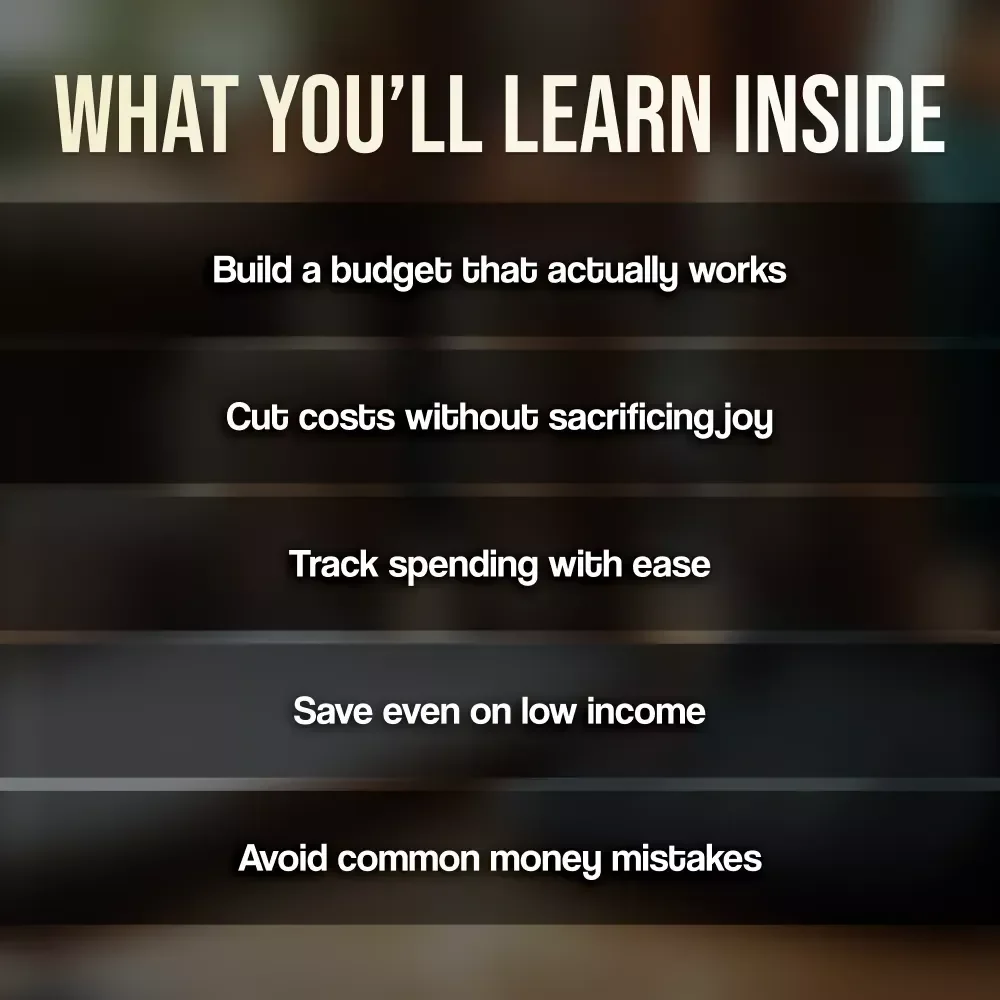 Stretching Every Dollar: A Simple Guide to Budgeting and Saving on a Small Income | Budget Planner PDF | How to Budget and Save Money on a Small Income