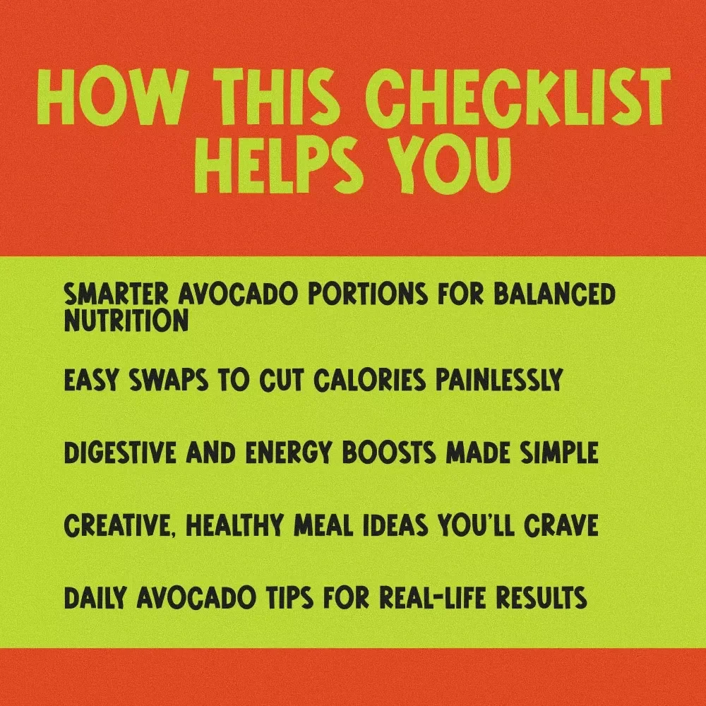 Avocado Power-Up Checklist: Your Ultimate Guide to Nutritious & Delicious Wellness | How Nutritious is Avocado? | Healthy Eating Digital Download | Wellness eBook PDF