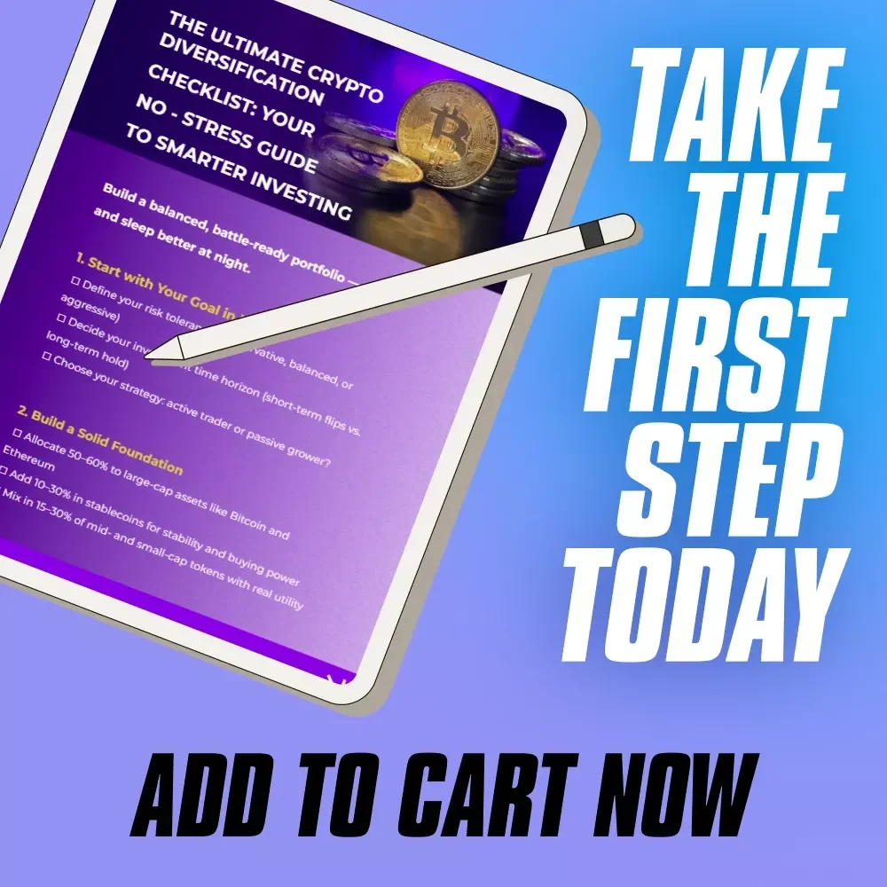 The Ultimate Crypto Diversification Checklist: Your No-Stress Guide to Smarter Investing – Digital Download – Learn How to Diversify Crypto Assets Like a Pro