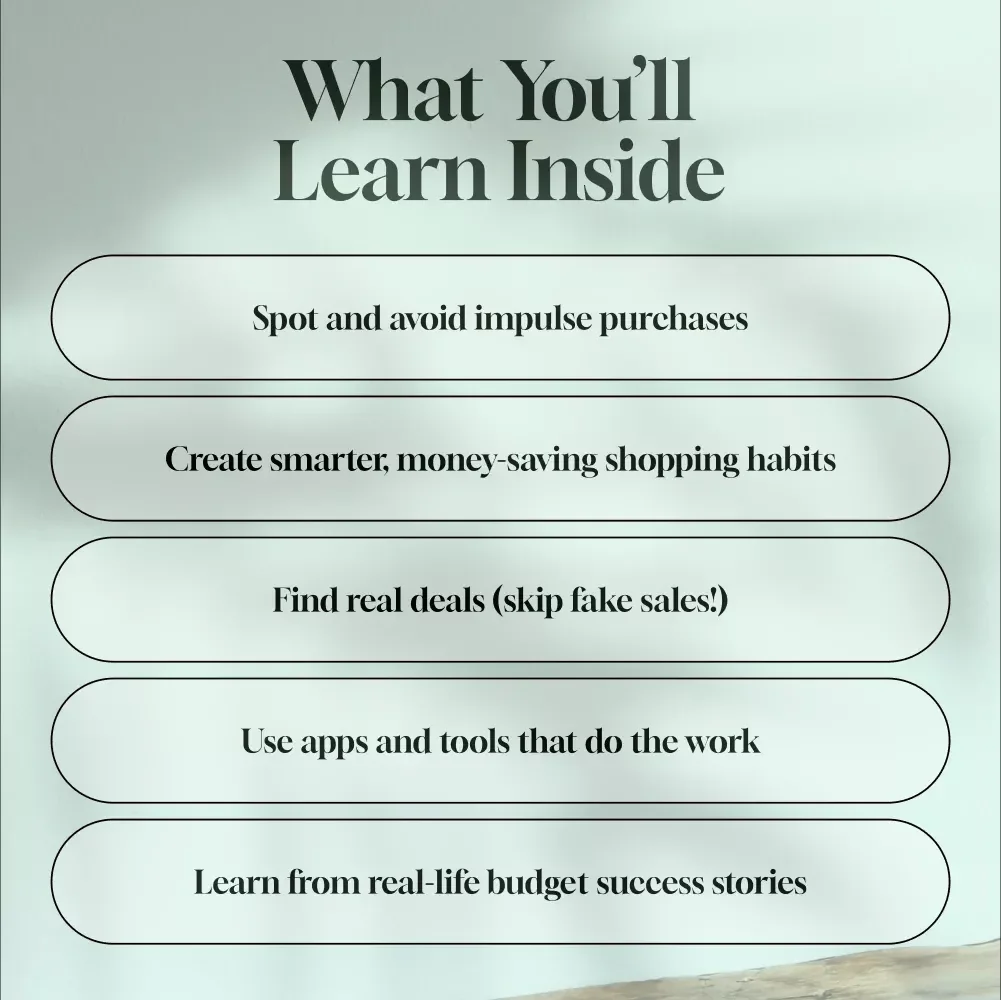 Shop Smart, Save Big: The Ultimate Guide to Cutting Costs Without Cutting Corners | How to Save Money Shopping | Budget eBook | Digital Download