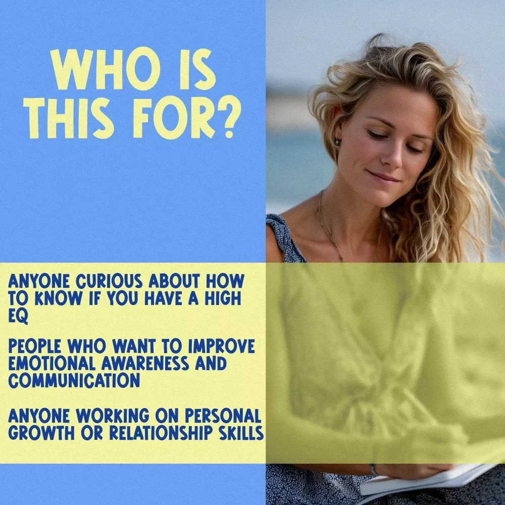 The Emotionally Smart Checklist | Emotional Intelligence Checklist PDF | How to Know if You Have a High EQ | Instant Download