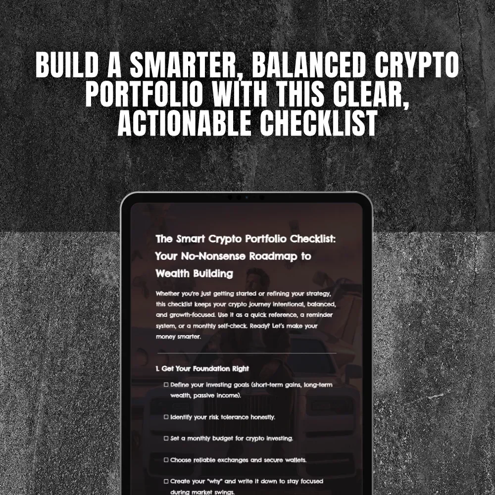 The Smart Crypto Portfolio Checklist: Your No-Nonsense Roadmap to Wealth Building | Digital Download | Crypto Portfolio Strategy Guide for Beginners & Investors