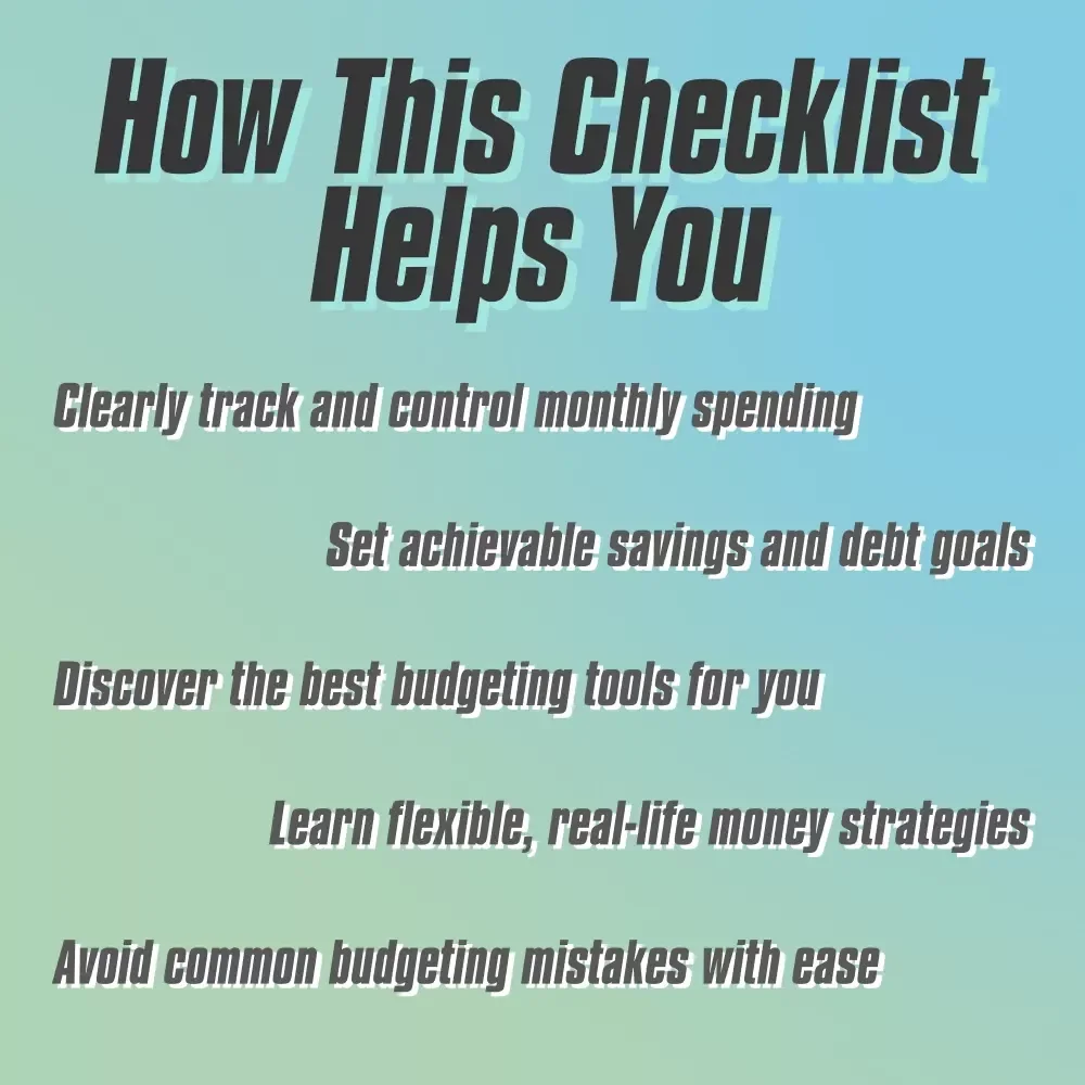 Master Your $4,000: The Smart Monthly Budget Blueprint for Financial Freedom | Digital Budget Checklist | How to Budget 4000 a Month