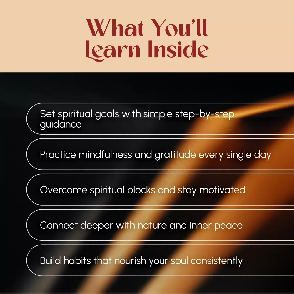 Soulful Steps: Inspiring Examples of Spiritual Goals to Transform Your Life | Digital Guide for Spiritual Growth, Self-Discovery & Inner Peace