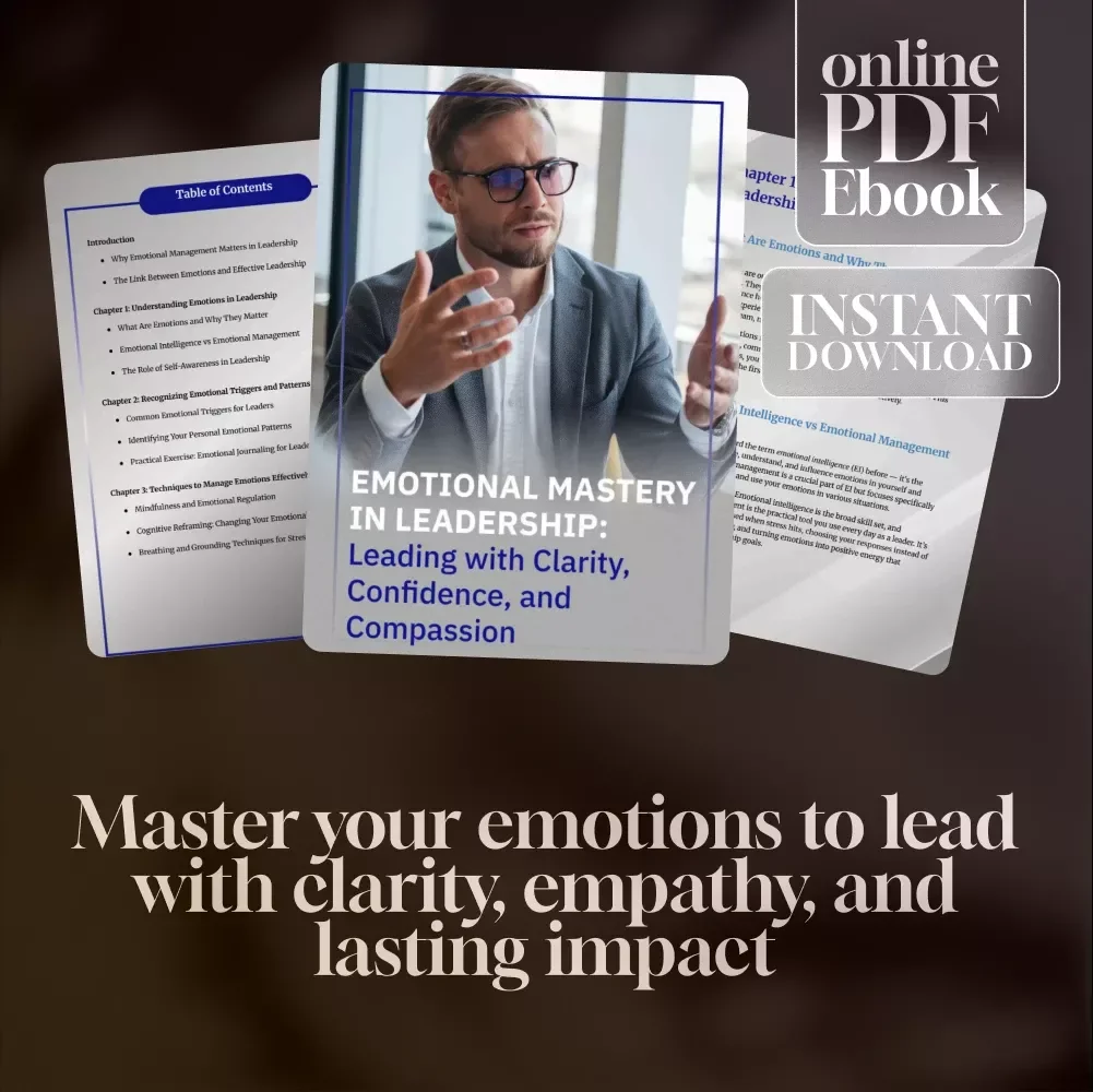 Emotional Mastery in Leadership: Leading with Clarity, Confidence, and Compassion | eBook Guide for Managing Emotions in Leadership, Emotional Intelligence for Leaders