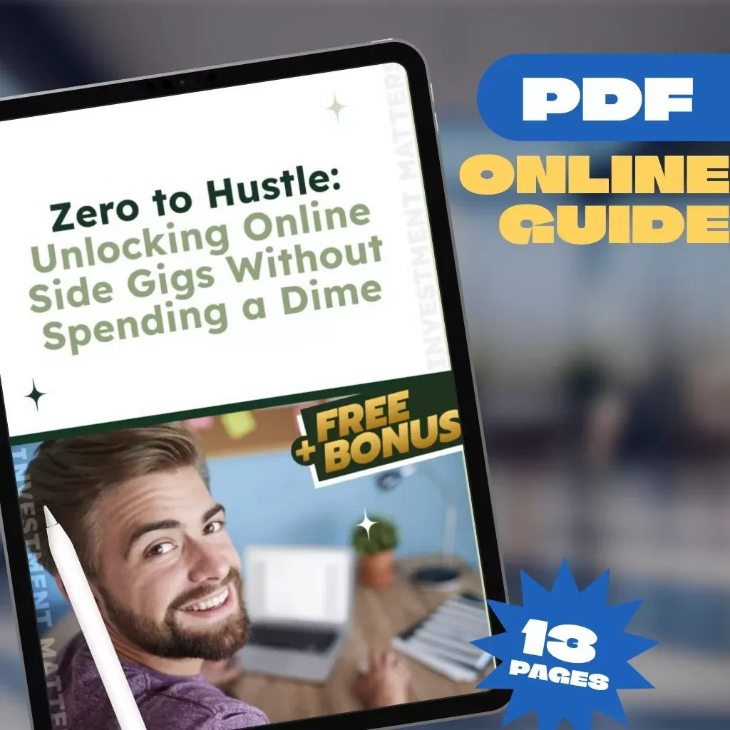 Zero to Hustle: Unlocking Online Side Gigs Without Spending a Dime | Guide to Online Side Hustles with No Investment, Digital Download PDF