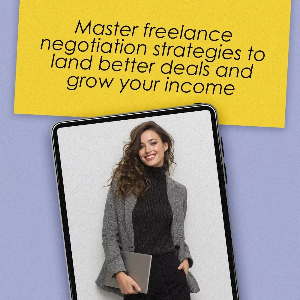 Freelance Negotiation Power Moves: Your Ultimate Checklist | Freelance Negotiation Tactics PDF | Digital Download for Freelancers