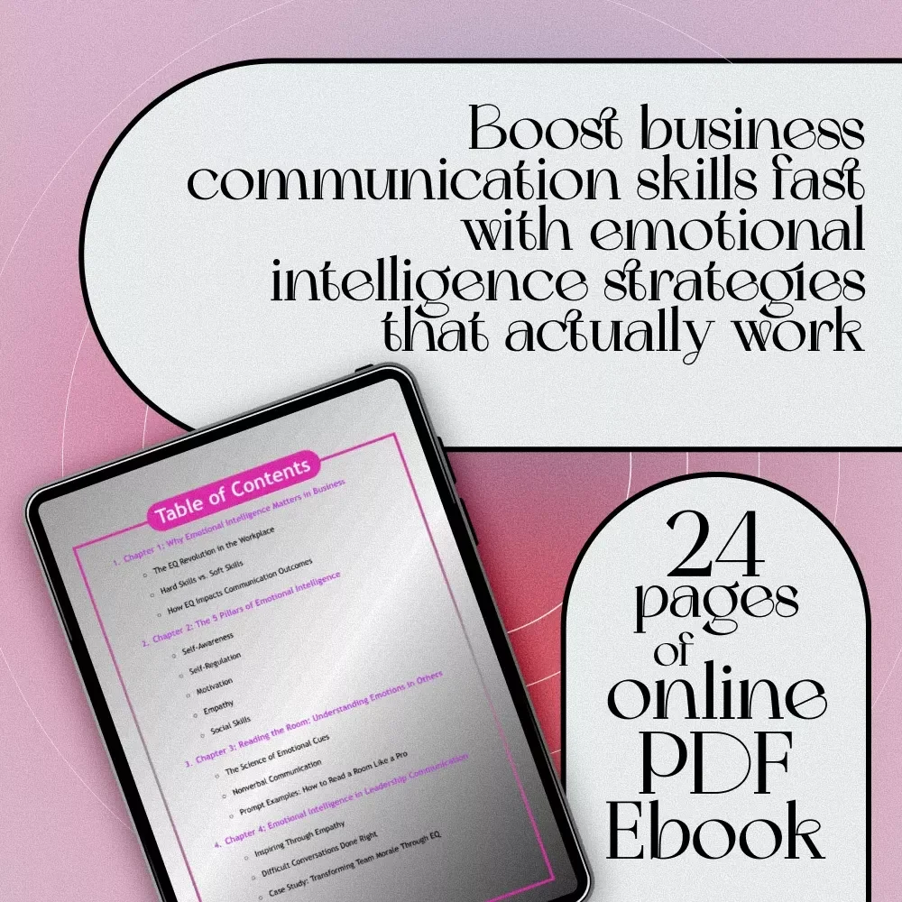 The EQ Edge: Mastering Emotional Intelligence in Business Communication | Emotional Intelligence in Business Communication eBook Guide | EQ Checklist for Professionals