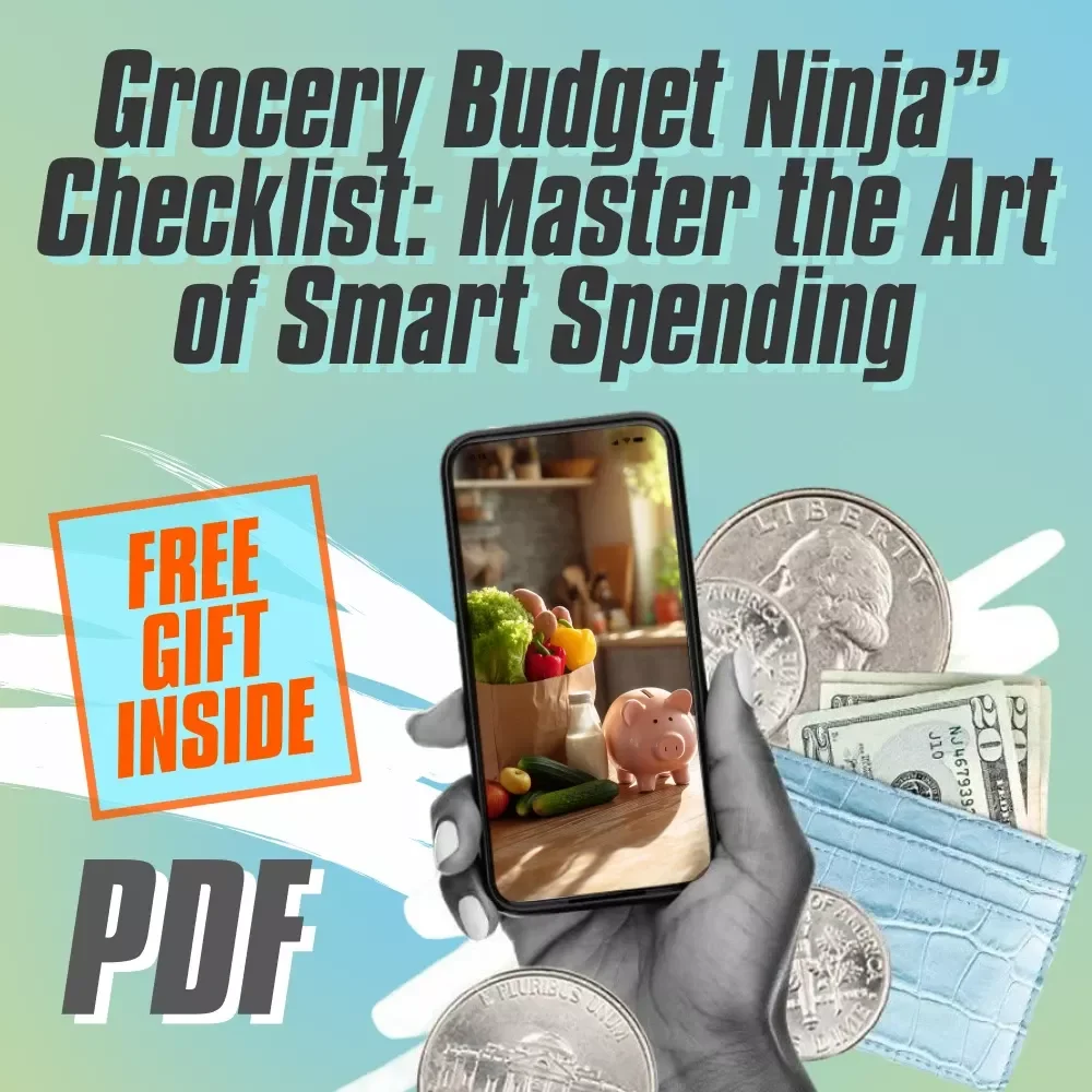 “Grocery Budget Ninja” Checklist: Master the Art of Smart Spending! | Realistic Grocery Budget Planner | Printable Digital Download