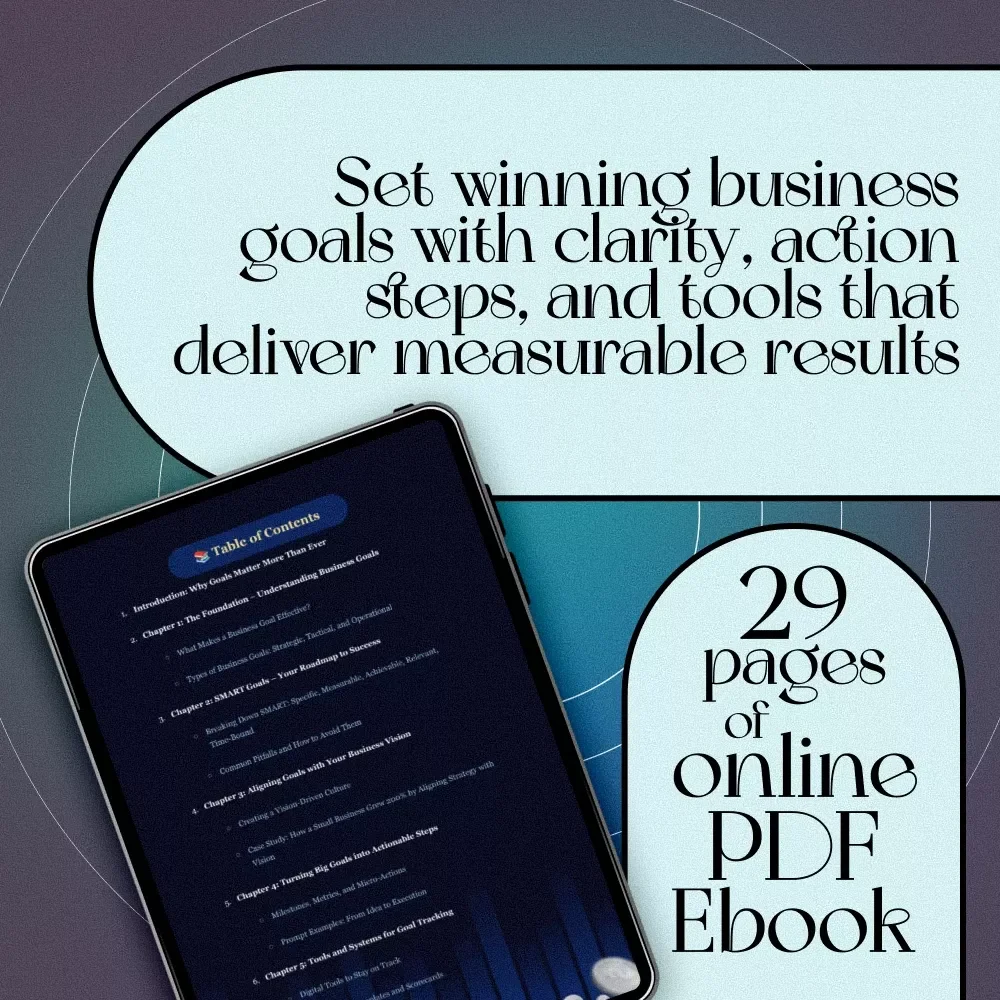 Target to Triumph: A Practical Guide to Setting Business Goals That Drive Results | eBook for Entrepreneurs, Small Businesses & Teams | Goal-Setting Digital Download