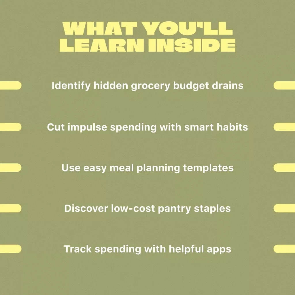 Smart Cart: The No-Stress Guide to a Realistic Grocery Budget | Budget Meal Planning eBook | Digital Download Grocery Budget Guide | PDF Guide