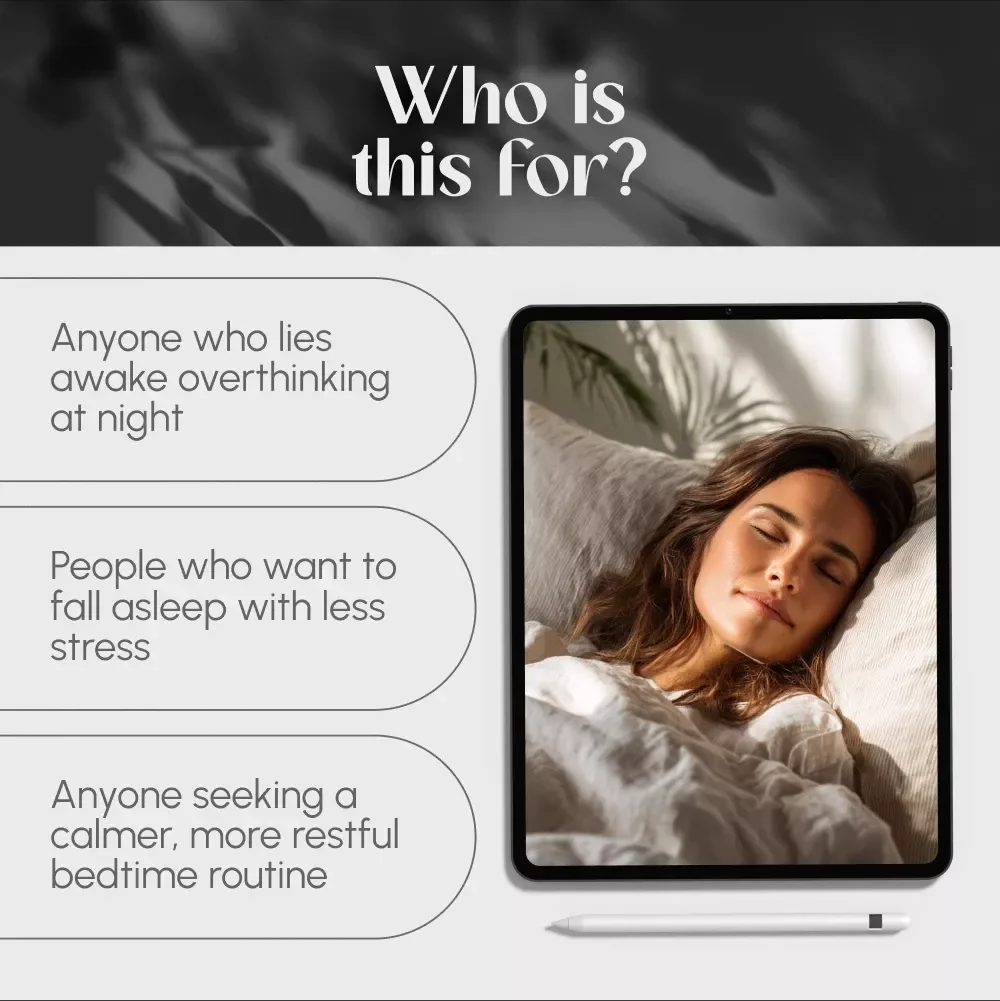 A Simple Guide to Reducing Nighttime Anxiety and Finding Calm Before Sleep | Digital Guide for How to Reduce Anxiety at Night