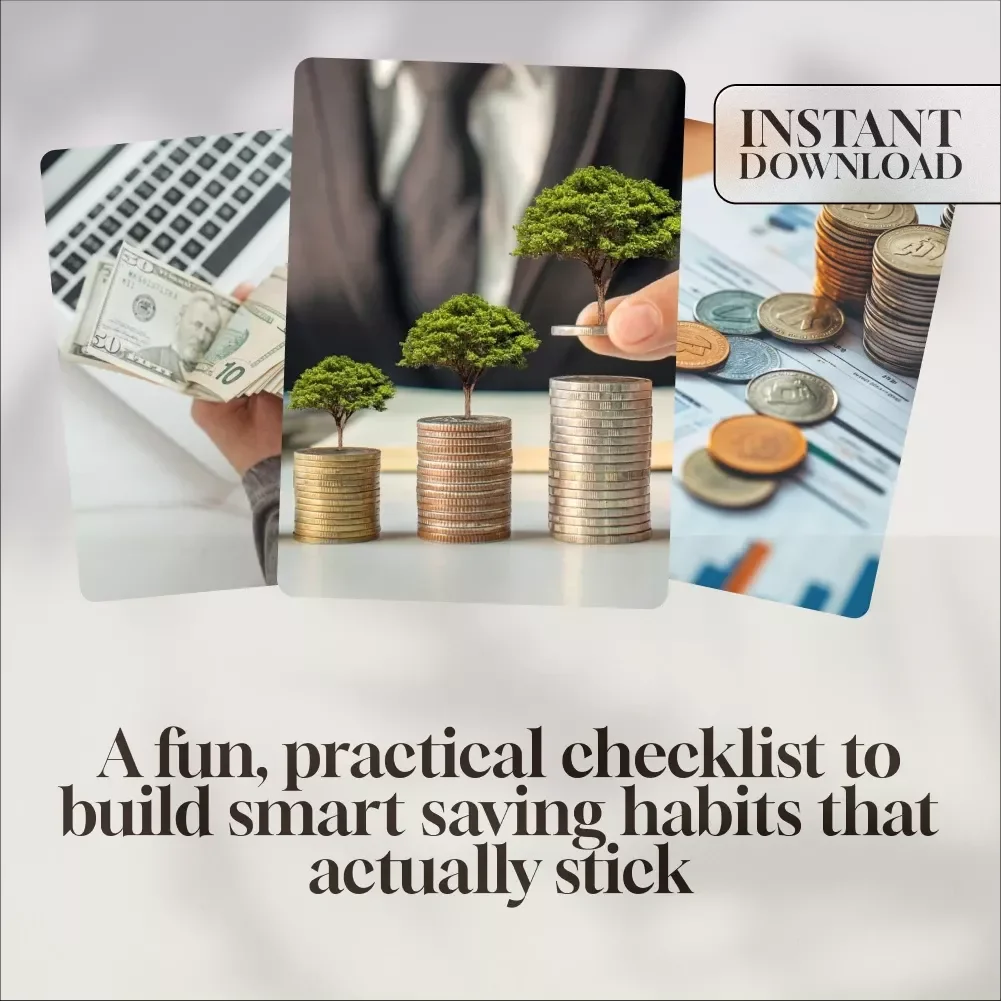 Money Moves That Stick - Budget Checklist to Save Money Fast, How Do People Save Money, Digital Download, Personal Finance Planner