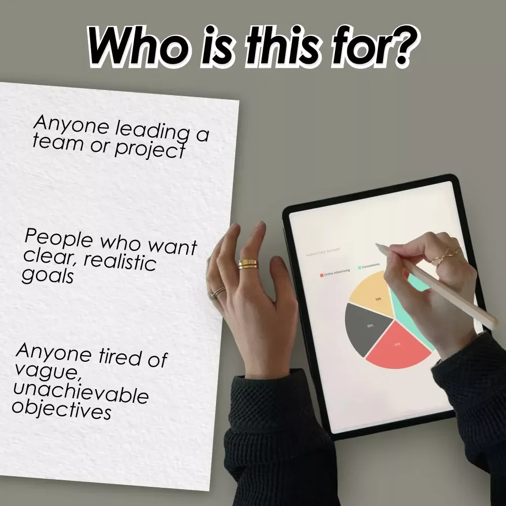 The Manager’s Goal-Setting Power Checklist | How to Set Goals as a Manager | Digital Download for Team Leaders