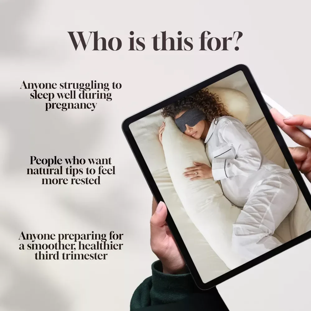 The Ultimate Pregnancy Sleep Success Checklist | Digital Download for How to Sleep While Pregnant | eBook + Bonus Sleep Tracker
