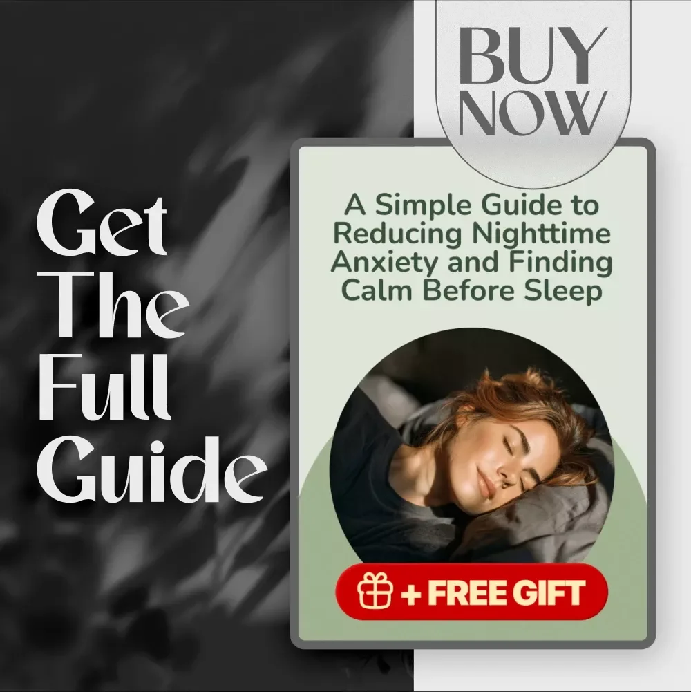 A Simple Guide to Reducing Nighttime Anxiety and Finding Calm Before Sleep | Digital Guide for How to Reduce Anxiety at Night
