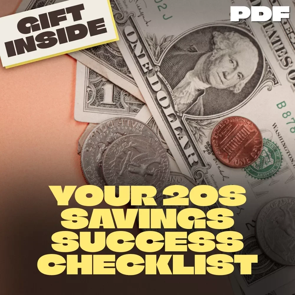 Your 20s Savings Success Checklist: Smart Steps to Financial Freedom | How to Save Money in Your 20s | Digital Download PDF