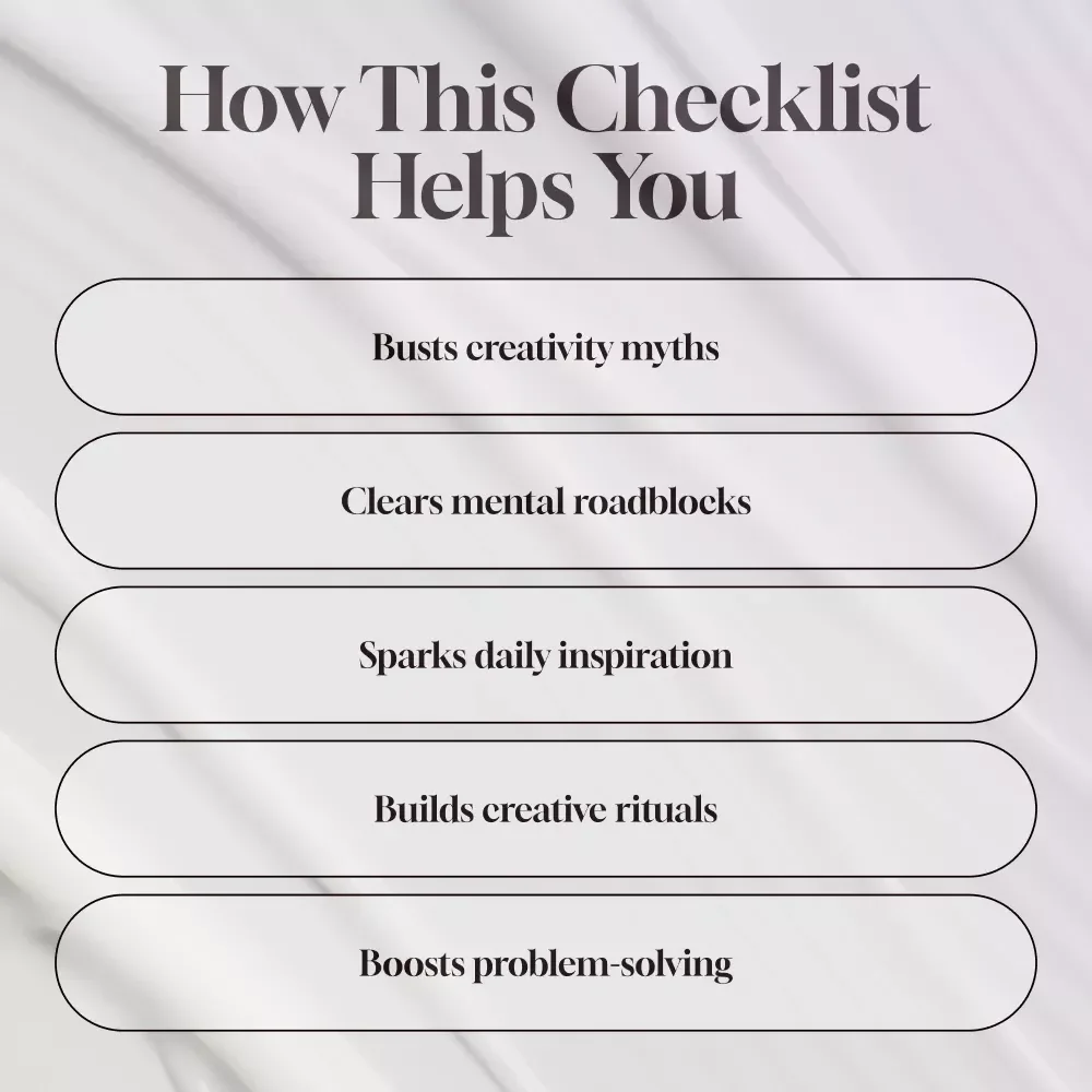 Creative Sparks: Your Quick-Start Checklist for Thinking Like a Genius – Digital Download – How to Creative Thinking Guide