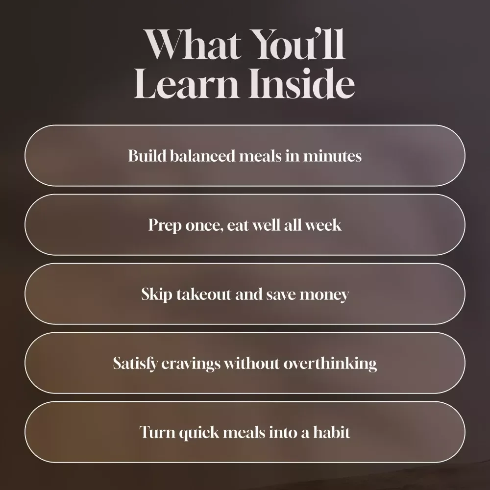 Quick Bites, Big Nutrition: A Real-World Guide to Healthy Meals in Minutes | Quick Nutritious Meals eBook, 10-Minute Recipes, Meal Prep Checklist, Healthy Eating Made Easy
