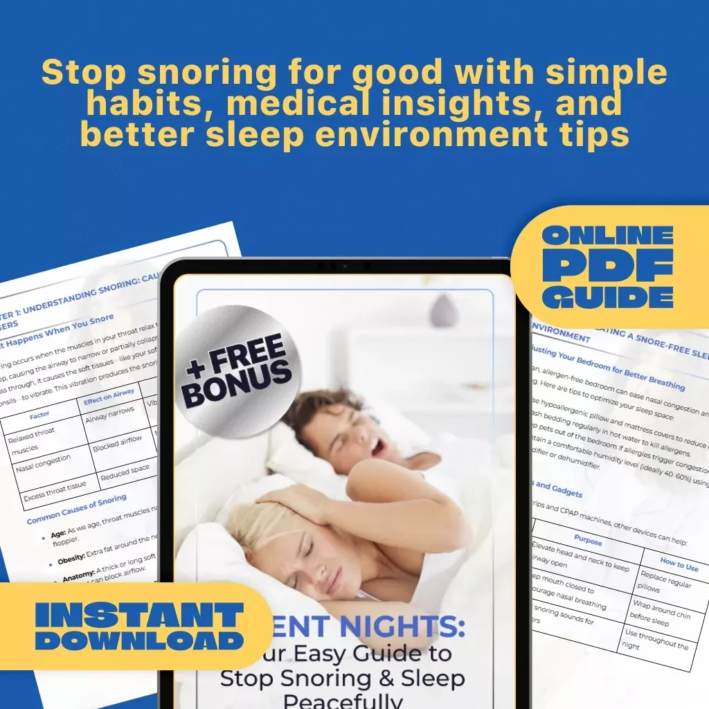 Silent Nights: Your Easy Guide to Stop Snoring and Sleep Peacefully – Digital Guide for How to Avoid Snoring at Night, Anti-Snore Sleep Tips eBook